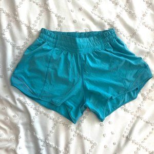 Lululemon Teal Hotty Hot Shorts